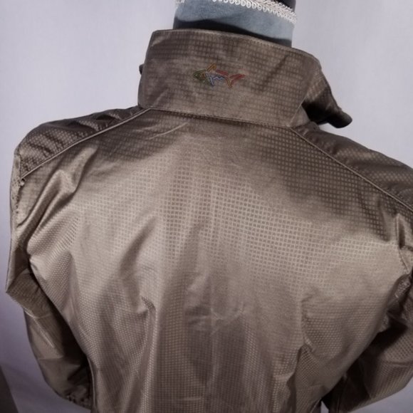 Greg Norman Brown Zip-up Rain Lightweight Jacket - Picture 4 of 8